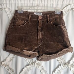 Womens Size 28 One X Oneteaspoon Brown Corduroy Shorts